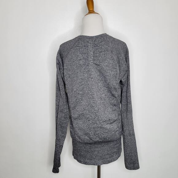 Athleta Half Zip Tracker Running Shirt Long Sleeve Stretch Gray Women XL - Picture 3 of 10